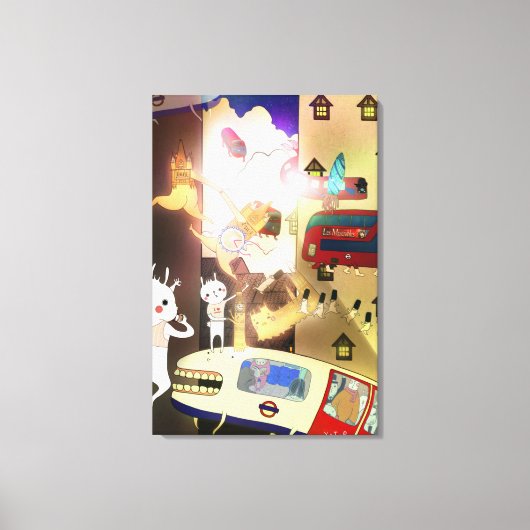 Toile Épuisement de la ville 2013 (Recto)