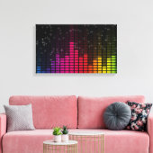 Toile Equalizer Disco Lights Music Volume (Insitu(Salon))
