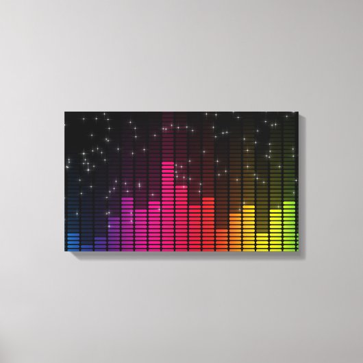 Toile Equalizer Disco Lights Music Volume (Recto)