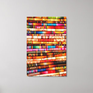 Toile Equateur, Zone de Quito, Marché artisanal Otavalo