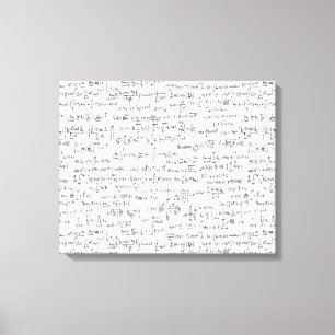 Toile Équations //de maths écrites par main