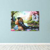 Toile "Equations in Bloom" - Un portrait numérique (Insitu (Plancher de Bois))