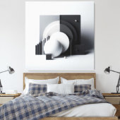 Toile Équilibre de la géométrie silencieuse (Insitu(Chambre))