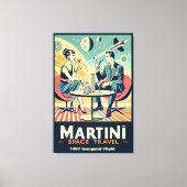 Toile Équipage de l'affiche de voyage spatial Martini (Recto)