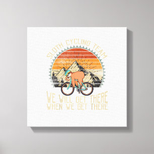 Toile Équipe Cycliste de la Paresse On Arrive Quand On A