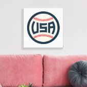 Toile Équipe de baseball USA (Insitu(Salon))