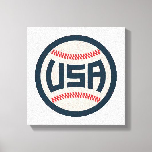 Toile Équipe de baseball USA (Recto)