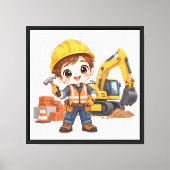 Toile Équipe de construction junior (Recto)