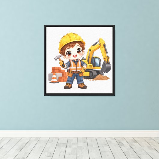 Toile Équipe de construction junior (Insitu (Plancher de Bois))