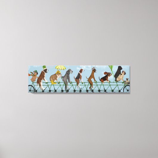 Toile Équipe de Mutley sur tandem (Recto)