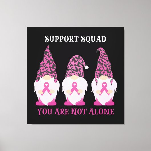 Toile Équipe de soutien Vous n'êtes pas seul (Recto)