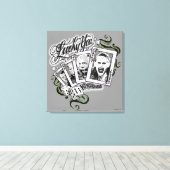 Toile Équipe de suicide | Cartes de lecture "Lucky You" (Insitu (Plancher de Bois))