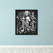 Toile Équipe de suicide | Harley Quinn Typographie (Insitu (Plancher de Bois))
