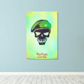 Toile Équipe de suicide | Icône de tête de drapeau de ra (Insitu (Plancher de Bois))