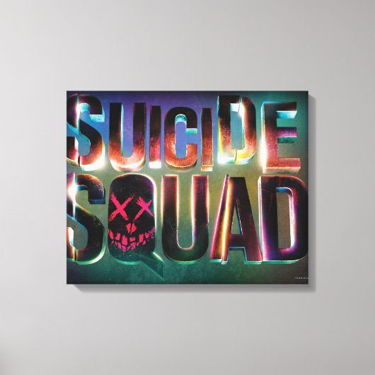 Toile Équipe de suicide | Logo couleur brillant (Recto)
