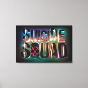 Toile Équipe de suicide   Logo couleur brillant