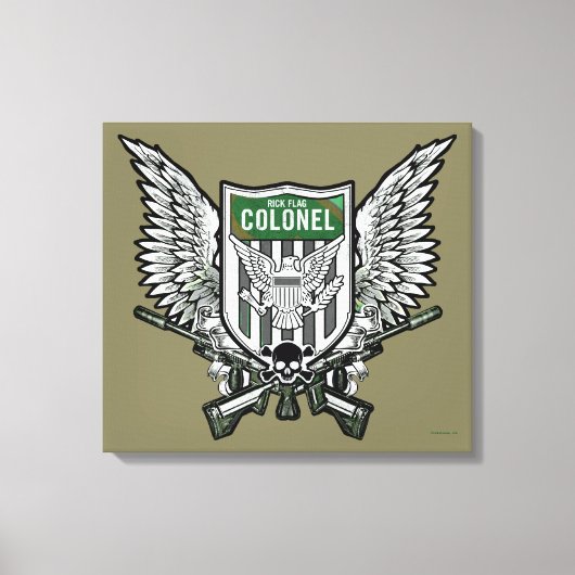Toile Équipe de suicide | Rick Drapeau aile crête de tat (Recto)