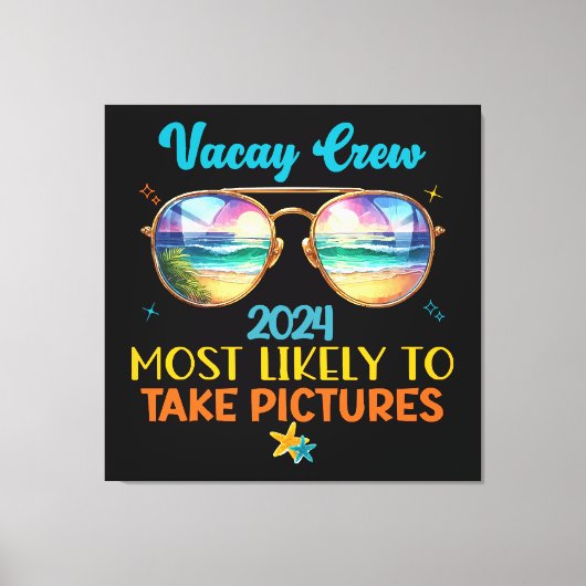 Toile Équipe de vacances 2024 (Recto)