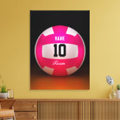 Toile Équipe de volley-ball rose vif (Insitu(Salon))