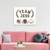 Toile Équipe Jess Conception Gilmore Girls (Insitu(Salon))