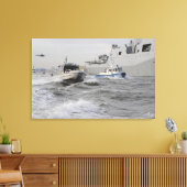 Toile Équipes de la garde côtière et du service de polic (Insitu(Salon))