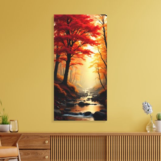Toile Érable Rouge Arbre (Insitu(Salon))