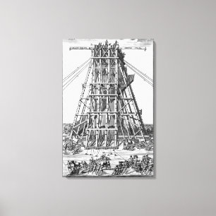 Toile Erection de l'ancienne obèse égyptienne