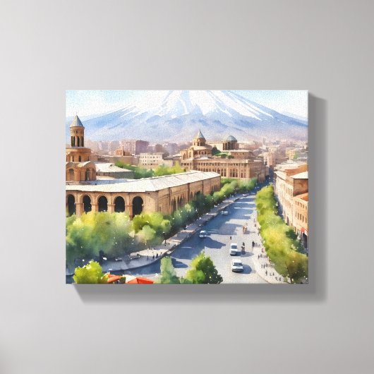 Toile Erevan aquarelle (Recto)