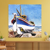 Toile Eric Ravilious - Bateau à vie à Aldeburgh, (Insitu(Salon))