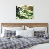 Toile Eric Ravilious - Chalk Paths, célèbre oeuvre d'art (Insitu(Chambre))