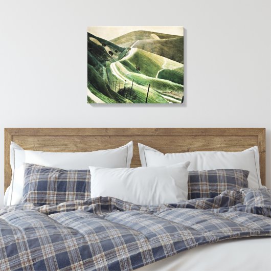 Toile Eric Ravilious - Chalk Paths, célèbre oeuvre d'art (Insitu(Chambre))