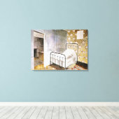 Toile Eric Ravilit art, Le Bedstead (Insitu (Plancher de Bois))