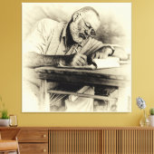 Toile Ernest Hemingway au Kenya (Insitu(Salon))