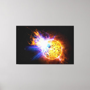 Toile Éruption chromosphérique de la laque de l'étoil