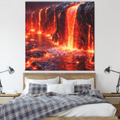 Toile éruption volcanique (Insitu(Chambre))