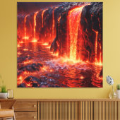 Toile éruption volcanique (Insitu(Salon))