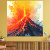 Toile Éruption volcanique : puissance brute (Insitu(Salon))
