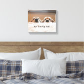 Toile Es-Tu Déjà Debout ? Golden Retriever (Insitu(Chambre))