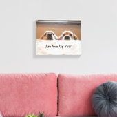 Toile Es-Tu Déjà Debout ? Golden Retriever (Insitu(Salon))