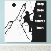 Toile Escalade motivationnelle escalade (Insitu (Plancher de Bois))