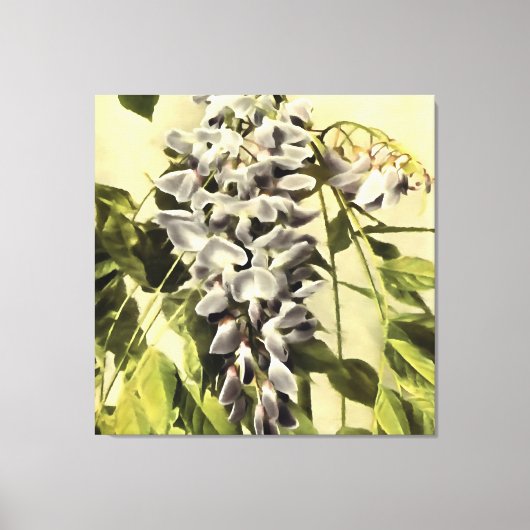 Toile Escalade Windblown Wisteria Vine peinture acryliqu (Recto)