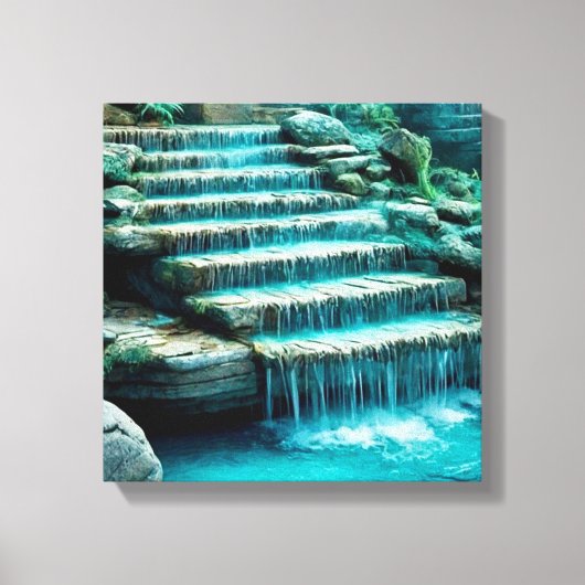 Toile Escalier de cascade Peinture murale (Recto)