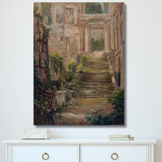 Toile Escaliers des ruines du château Saint-Cloud