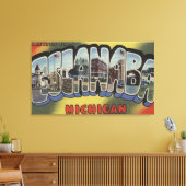 Toile Escanaba, Michigan - Scènes de grandes lettres (Insitu(Salon))