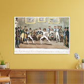 Toile Escrime : L'admiration de Jerry pour Tom dans une (Insitu(Salon))