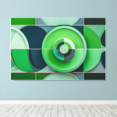 Toile Esferas Verdes en Armonía (Insitu (Plancher de Bois))