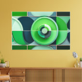 Toile Esferas Verdes en Armonía (Insitu(Salon))