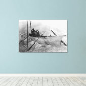 Toile Eskimo en bateau fait avec des peaux appelé Omiak (Insitu (Plancher de Bois))