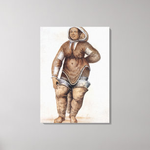 Toile Eskimo femme et bébé