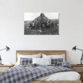 Toile Eskimo Igloo Près De Nome, Alaska Photographie (Insitu(Chambre))